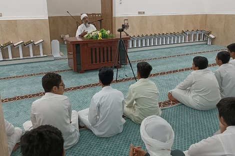 جلسه شیخ موسی بازماندگان با طلاب حفظ 